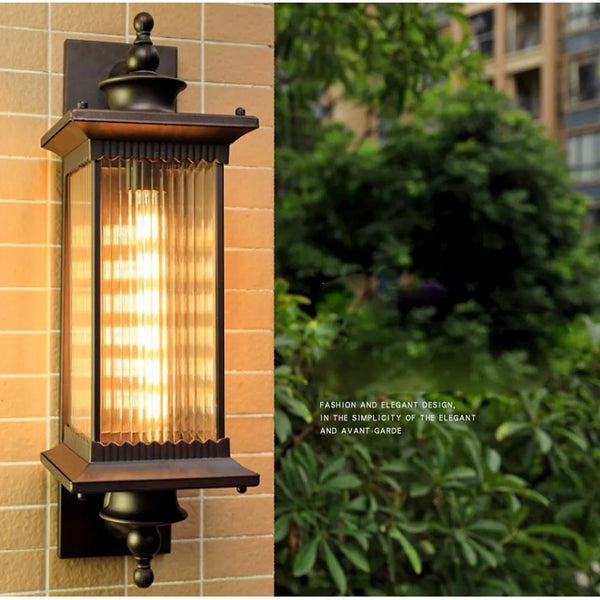 European style outdoor wall lamp outdoor waterproof door lamp garden high grade villa wall corridor corridor balcony lamp