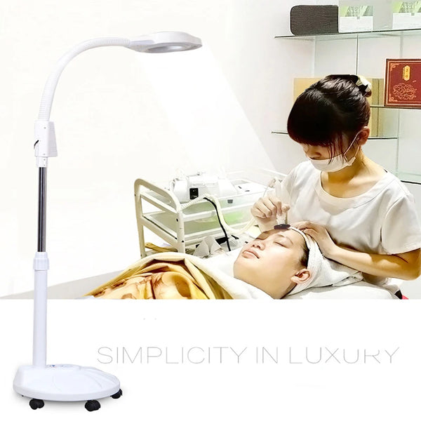 vusum LED Beauty Tattoo Lamp Without Shadow Cold Light 16X Times Magnifying Glass Lamp Nail Beauty Eyelashes Floor Lamp