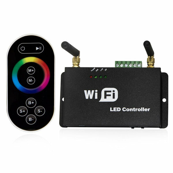 WIFI Wireless RF Dimmer Control Touch Remote 3528 5050 RGB LED Strip DC 5V 12V 24V