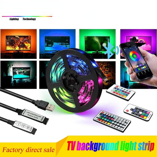 TV background light with 5050 RGB mobile phone APP bluetooth music light strip waterproof and moisture-proof epoxy