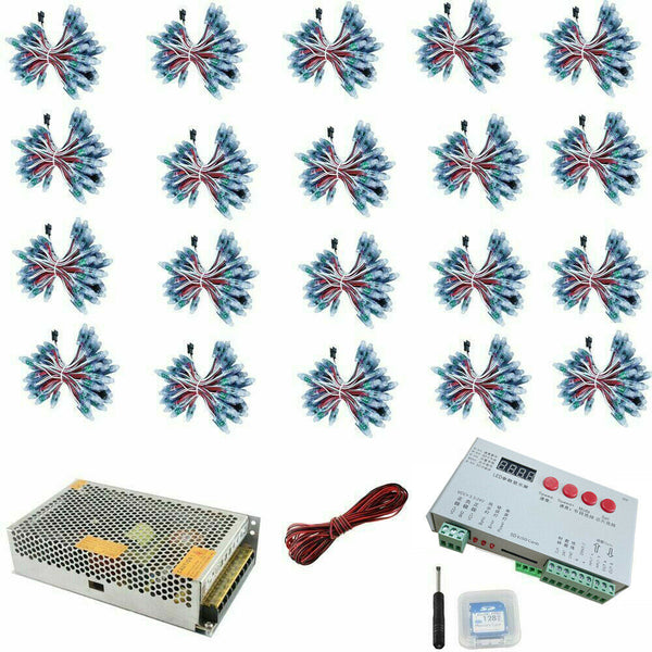 1000pcs 12mm WS2811 IC Full Color Pixel LED Module Light DC 5V input IP68 RGB