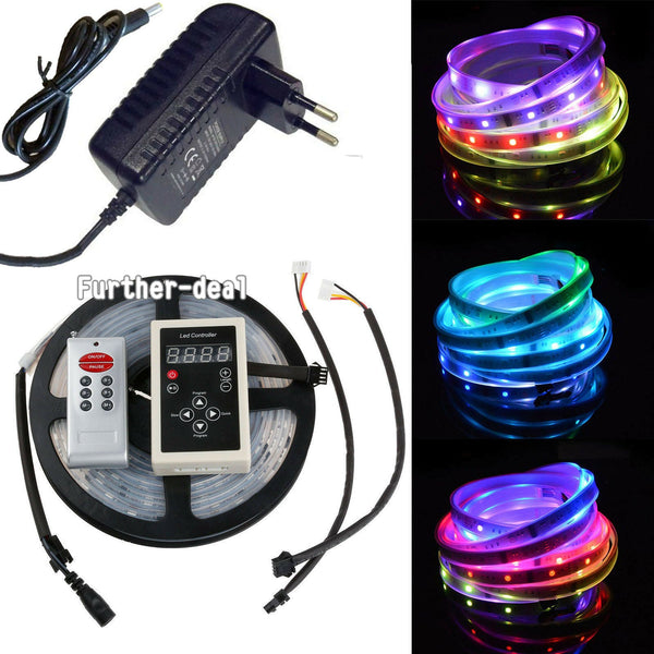 Magic Dream Color 5M 5050 Fairy SMD150 Led Strip Light 133 Effect RF Remote Lamp