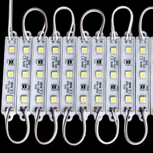 20Pcs 3LED Module 5050 SMD Waterproof Lights Lamp For Ad Box Decoration DC 12V