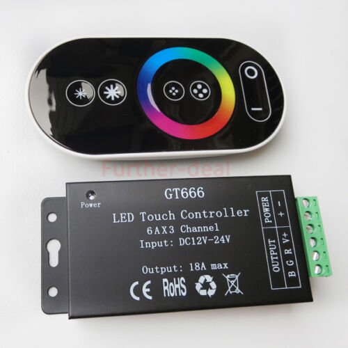 RF Touch Panel Wireless LED Remote Controller Dimmer For RGB 3528 5050 Led Strip