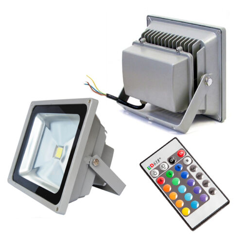 Outdoor IP65 Waterproof RGB Colour Changing LED Floodlight 10W 20W 30W 50W